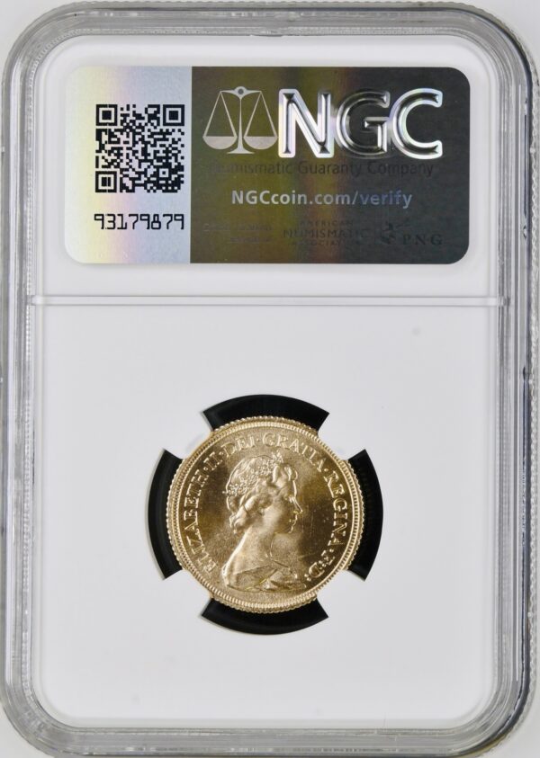 1980 Full Sovereign NGC MS64 - Image 2