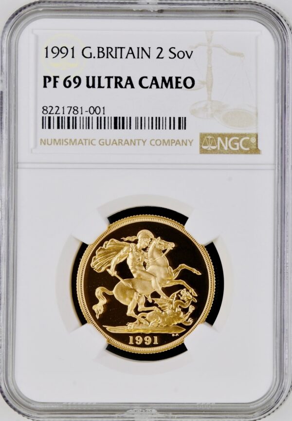 1991 Double Sovereign NGC PF69UCAM