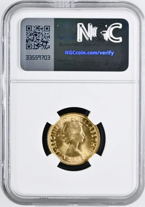 1965年 ヤングヤング ソブリン金貨 NGC MS66 NGC最高鑑定 - Sovereign Hub