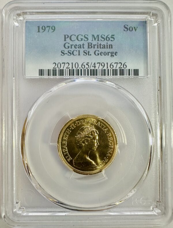 1979 Full Sovereign PCGS MS65