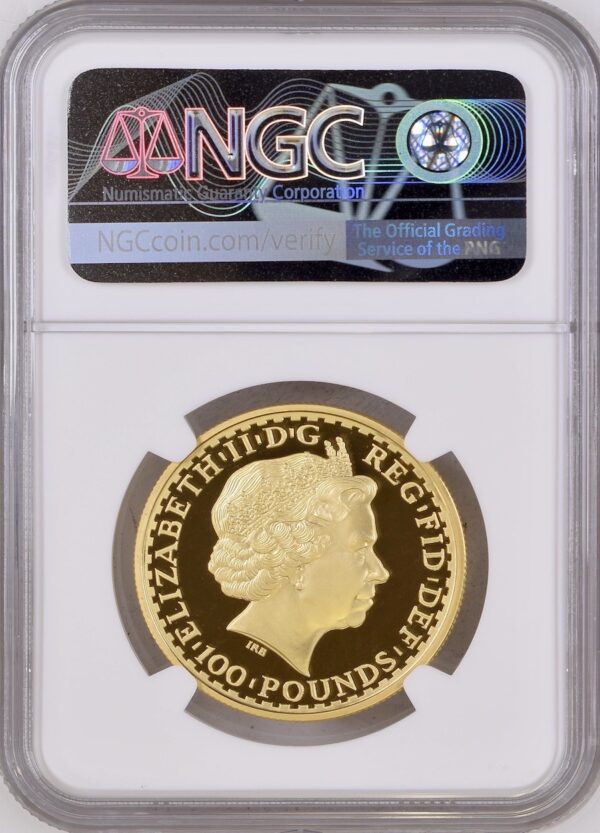 1999 Gold Proof £100 (1oz) Britannia Graded NGC PF70 ULTRA CAMEO - Image 2