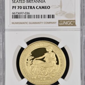 2005年 ブリタニアゴールドプルーフ 100ポンド (1オンス) NGC PF70 ULTRA CAMEO鑑定