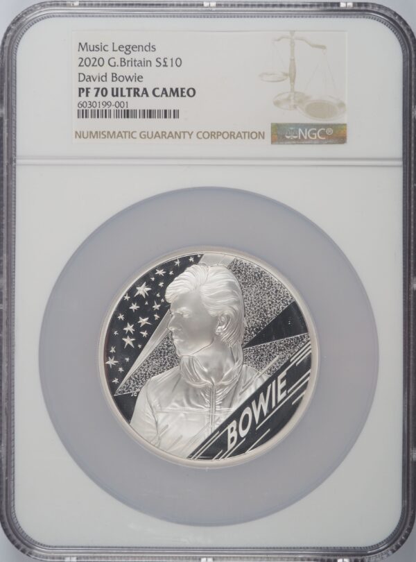 2020 Music Legends David Bowie 5oz Silver Coin NGC PF70UC