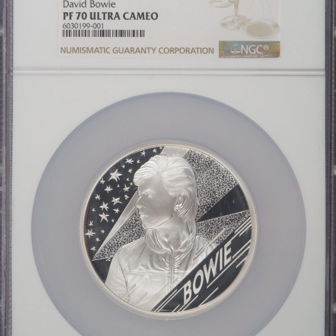 2020年 ミュージック・レジェンド デビッド・ボウイ 5オンス銀貨 NGC