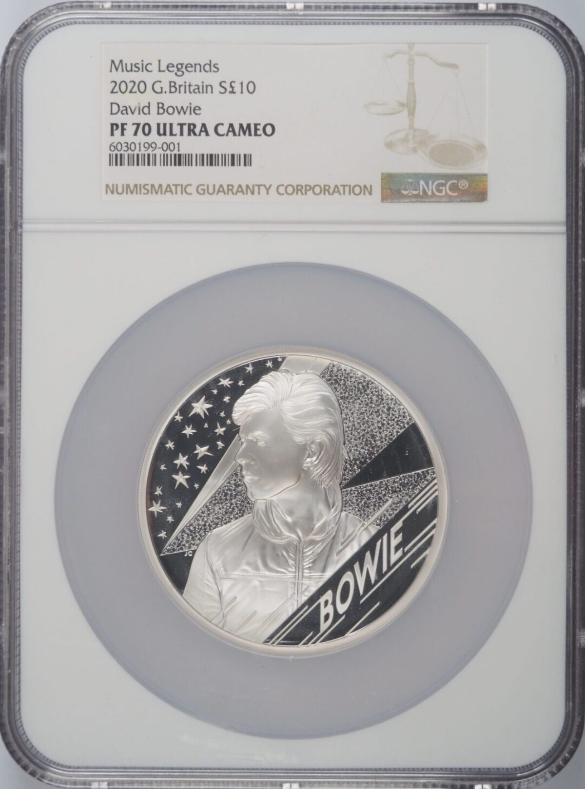 2020年 ミュージック・レジェンド デビッド・ボウイ 5オンス銀貨