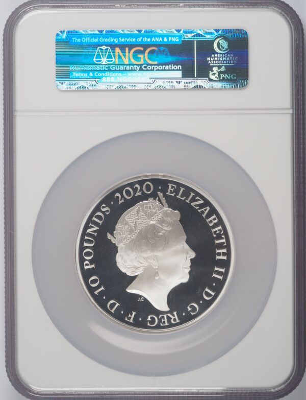 2020 Music Legends David Bowie 5oz Silver Coin NGC PF70UC - Image 3