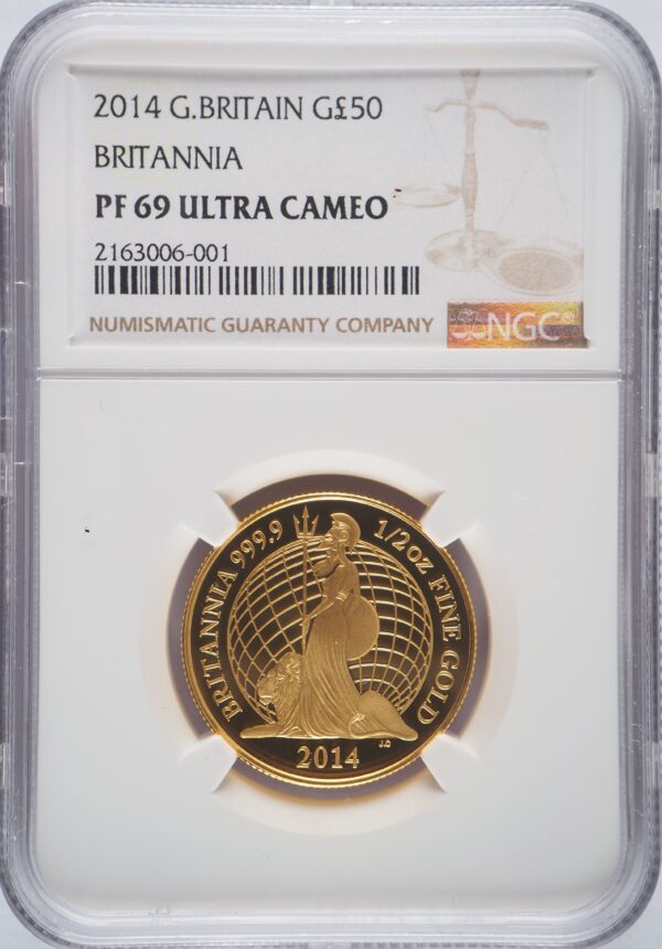 2014 Britannia 5 Gold Coin Set NGC PF69-70UC