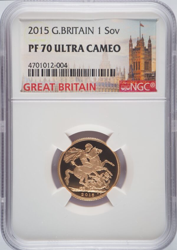 2015 Proof Gold Sovereign NGC PF70UC