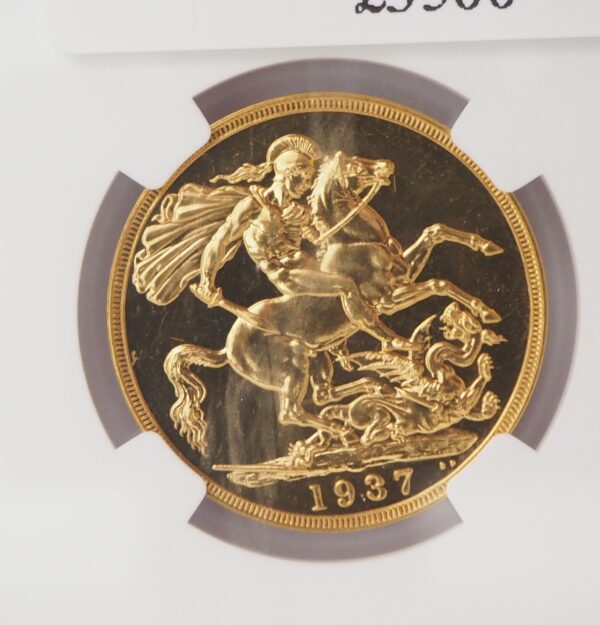 1937 Proof Gold Double Sovereign NGC PF64 - Image 5