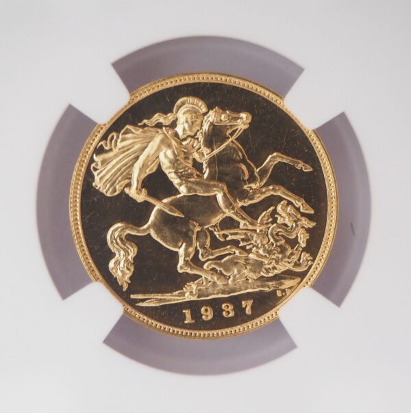 1937 Proof Gold Half Sovereign NGC PF66★ - Image 4