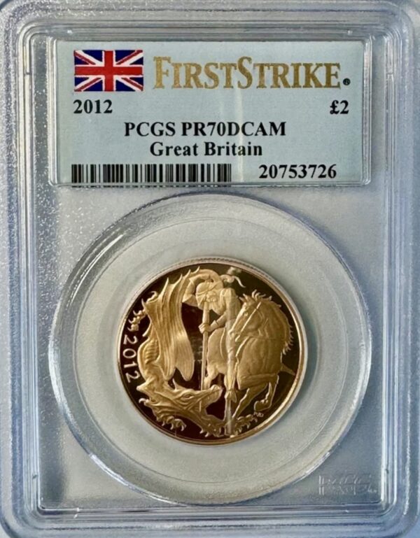 2012 Gold Proof Double Sovereign Diamond Jubilee PCGS PR70 DCAM