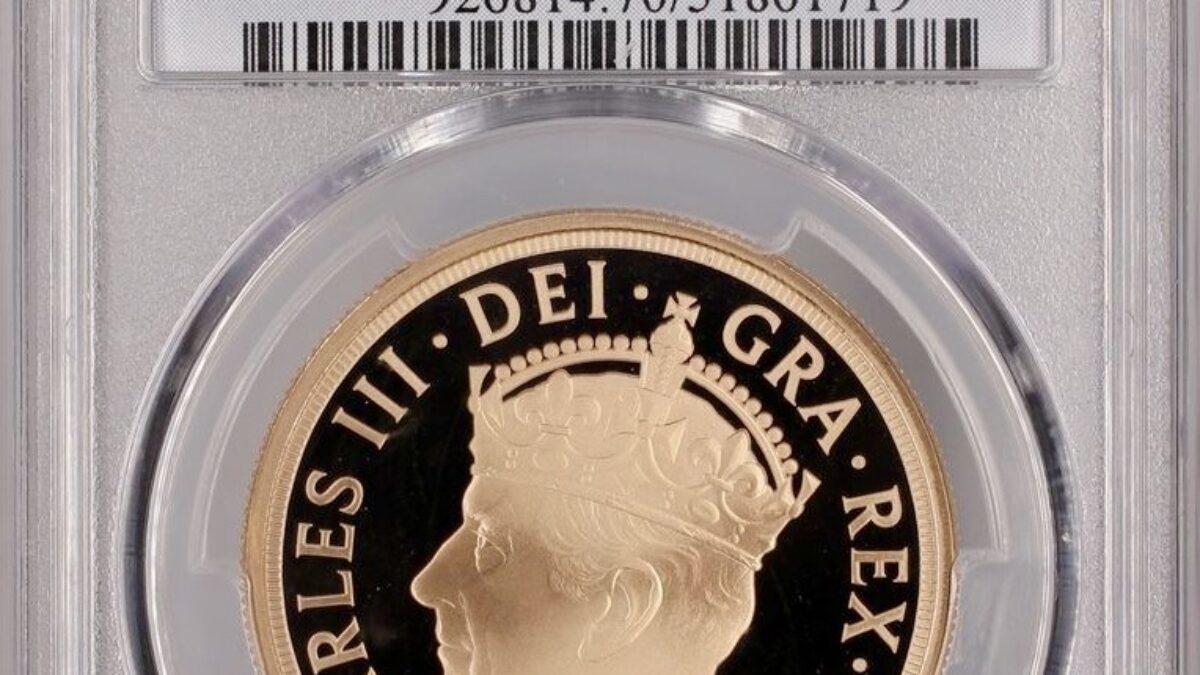 2023年 プルーフ チャールズ3世 戴冠記念 5ポンド金貨 PCGS