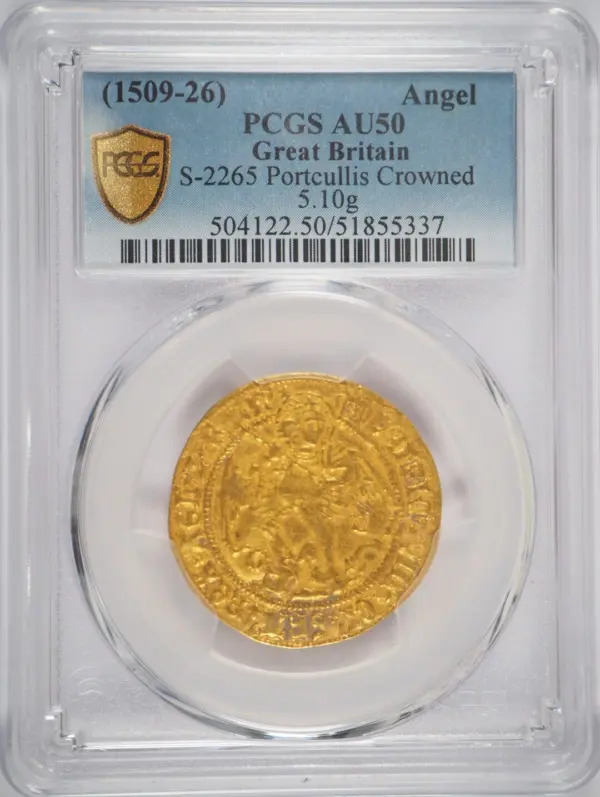 1509-26年 エンジェル金貨 PCGS AU50 - Sovereign Hub