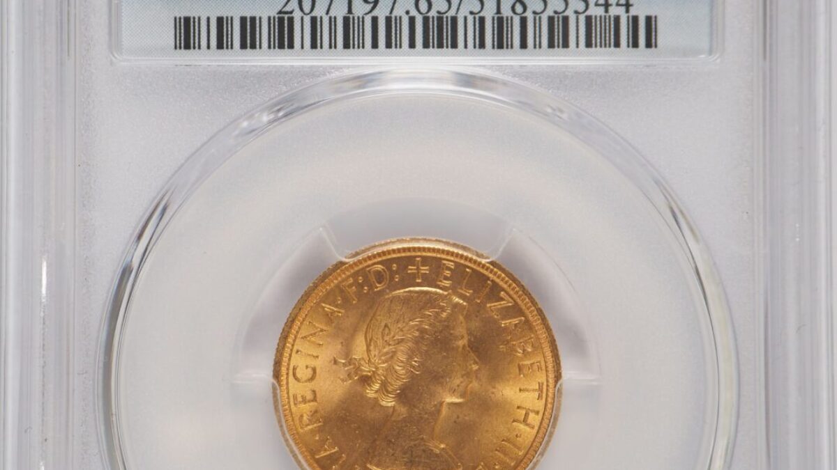 1957 Gold Sovereign PCGS MS65 - Sovereign Hub