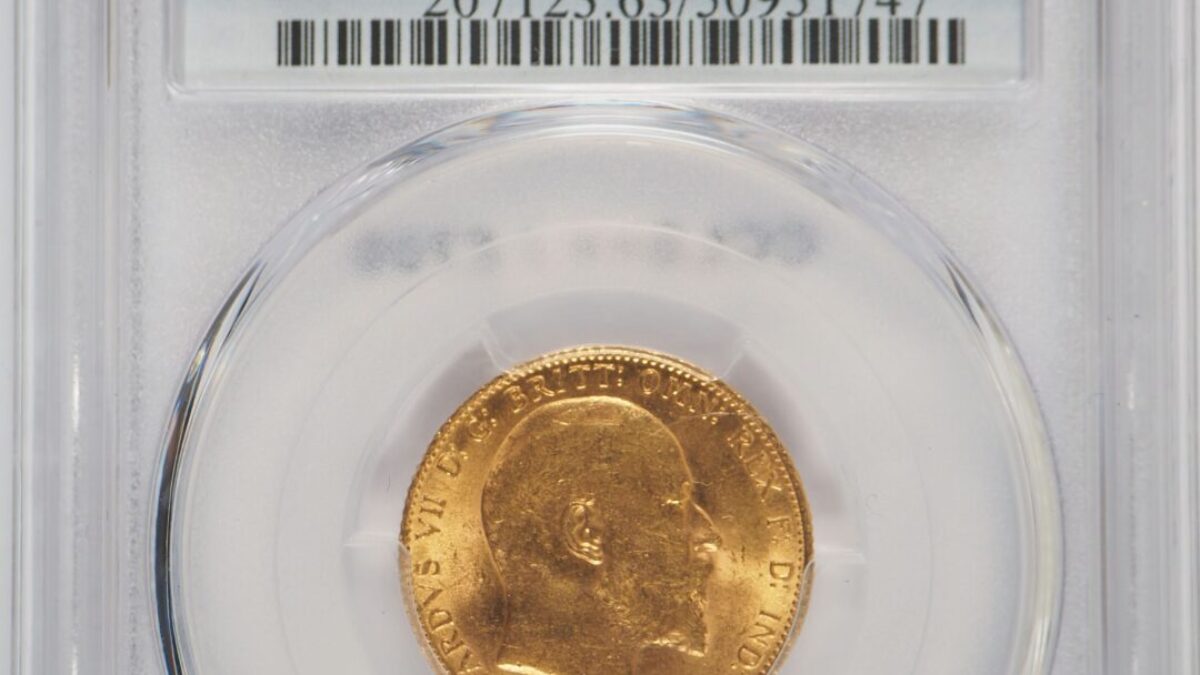 【PCGS MS62】1906-M オーストラリア ソブリン金貨 エドワード7世 1906年 エドワード7世 ソブリン金貨 PCGS MS63 - ソブリンハブ
