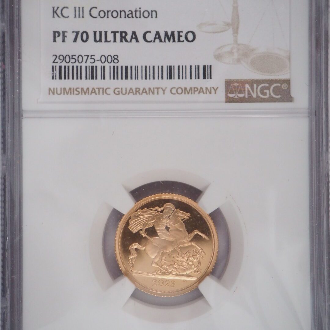 2023 チャールズ3世戴冠式ハーフソブリン金貨 NGC PF70UC - Sovereign Hub