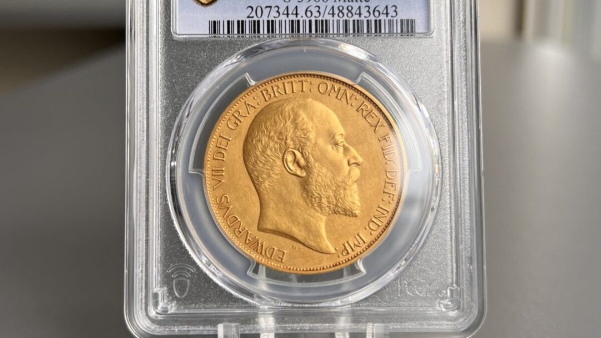 #エドワード7世 1907年 22金貨 ペンダント 1902 イギリス 5ポンド金貨 エドワード7世 PF62 MATTE NGC – CoinBlessing