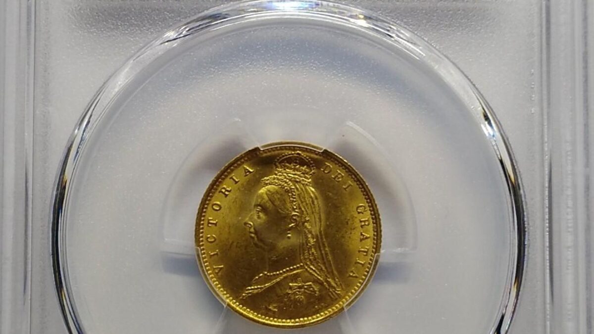 1887 英国 ヴィクトリア ジュビリーヘッド 1/2ソブリン 金貨 MS63 イギリス 1887年 ヴィクトリア女王 ジュビリーヘッド 1/2