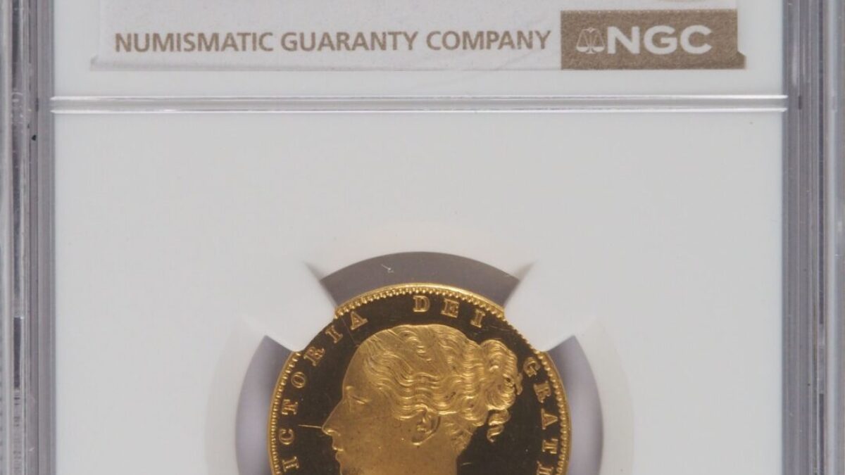 1839年 ビクトリア ヤングヘッド プルーフソブリン金貨 NGC PF62UC
