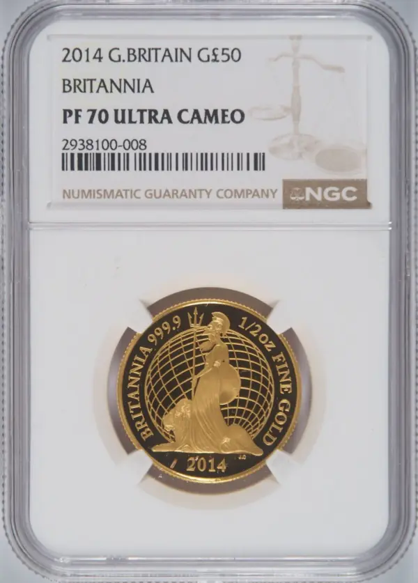 2014年 ブリタニア プルーフ金貨6枚セット NGC PF68-70 - ソブリンハブ