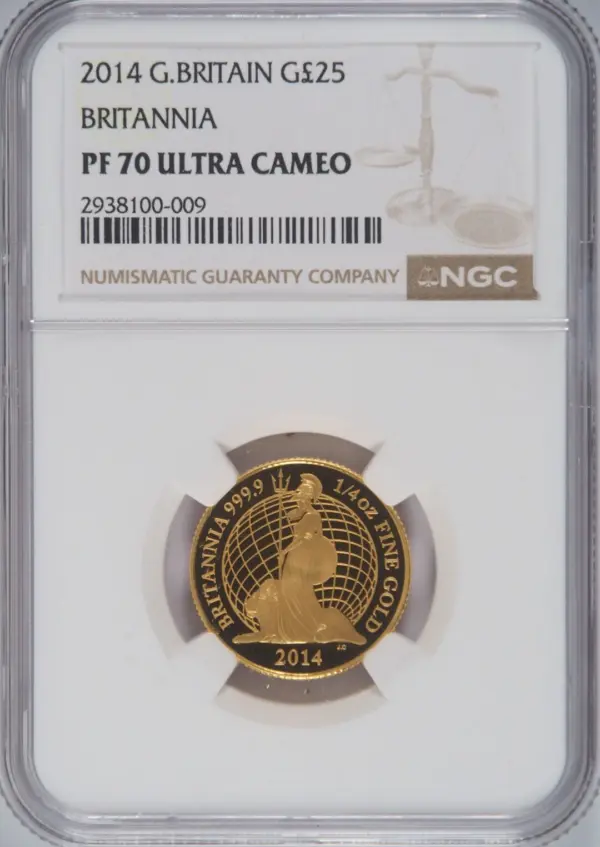 2014年 ブリタニア プルーフ金貨6枚セット NGC PF68-70 - ソブリンハブ
