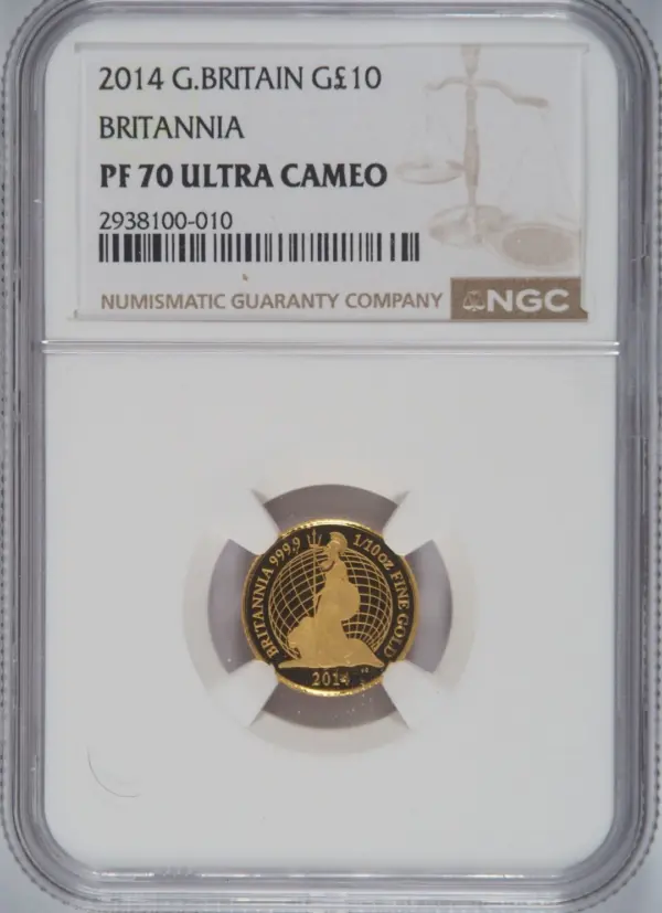 2014年 ブリタニア プルーフ金貨6枚セット NGC PF68-70 - ソブリンハブ