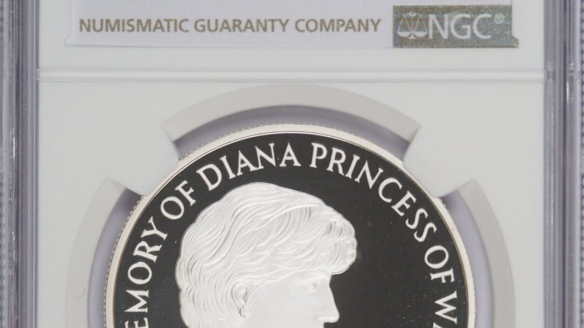1999年 ダイアナ妃 追悼5ポンド銀貨 NGC PF69UCAM 準最高鑑定 1999年 ダイアナ妃 追悼5ポンド銀貨 NGC PF69UCAM 準最高鑑定 Sold