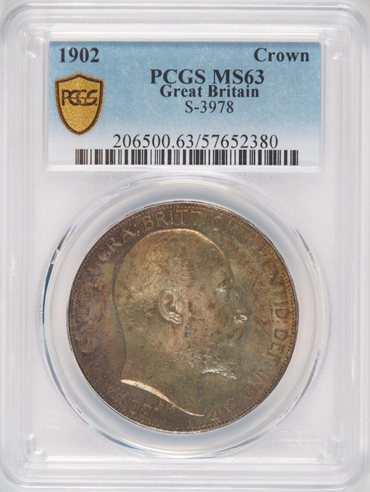 1902年エドワード7世 クラウン銀貨 MS63 - ソブリンハブ