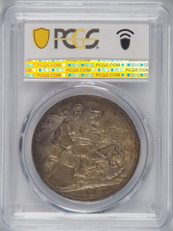 1897 Crown MS63 LXI Edge - Image 2