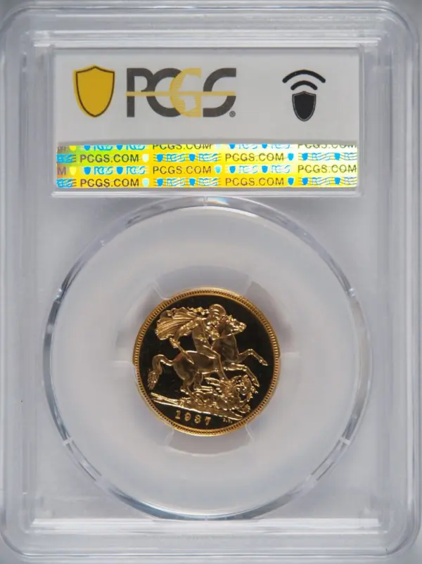 1937年ジョージ6世 プルーフソブリン金貨 PCGS PR66CAM - ソブリンハブ