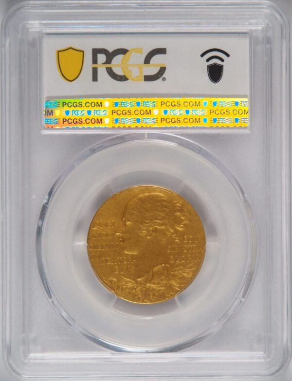 1897年ビクトリアオールドヘッド 金メダル PCGS SP62 マット仕様 - 画像 (2)