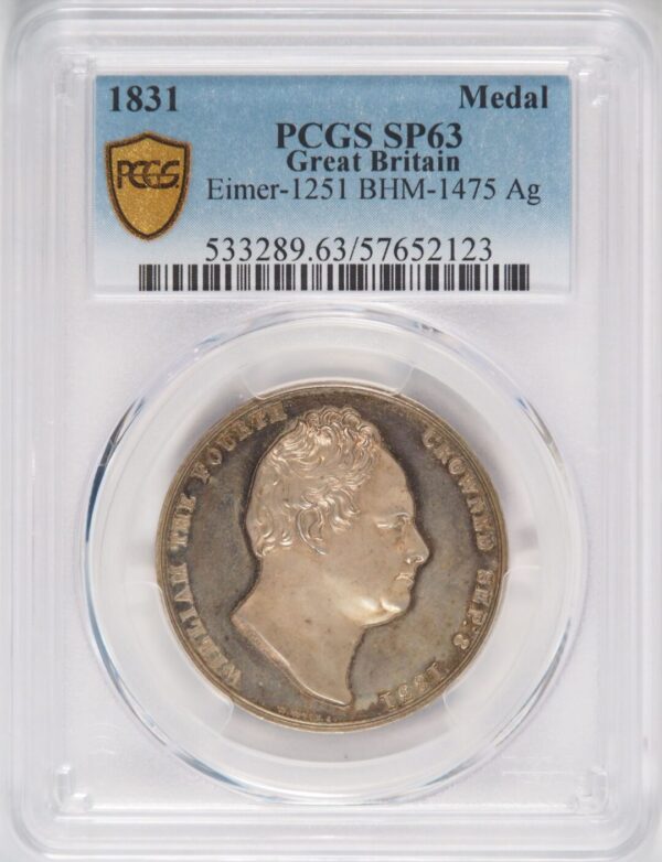 1831 Silver Medal SP63