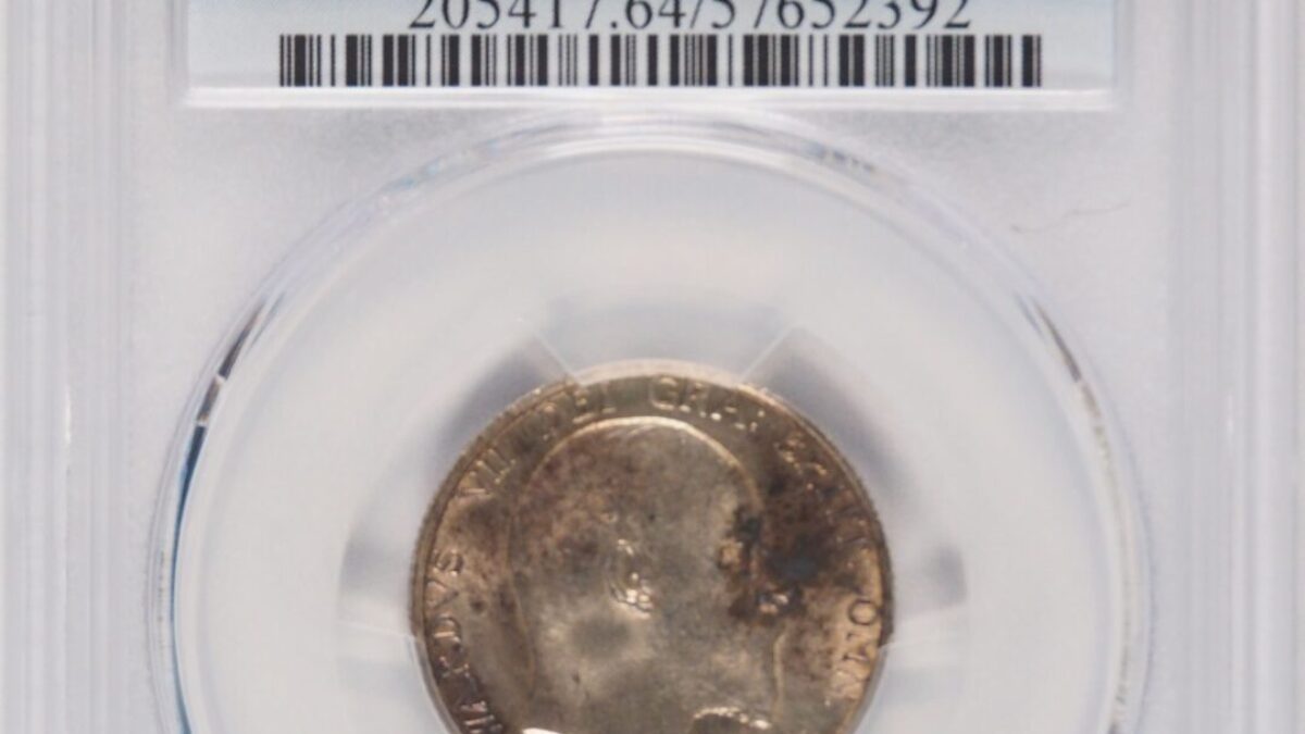 1907年エドワード7世 シリング銀貨 PCGS MS64 - ソブリンハブ