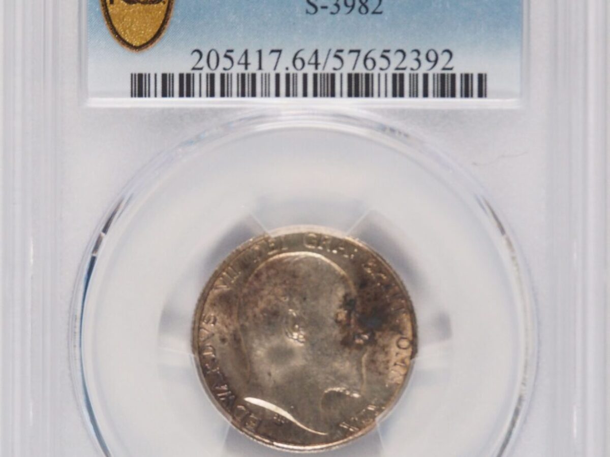 1907年エドワード7世 シリング銀貨 PCGS MS64 - ソブリンハブ