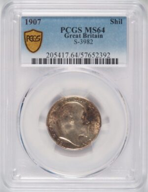 1907 Shilling MS64
