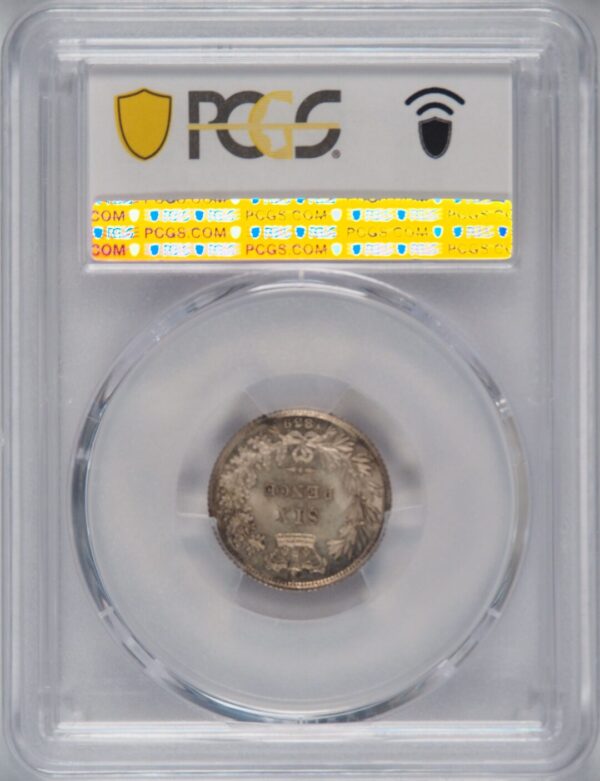 1839 Six pence MS65 - Image 2
