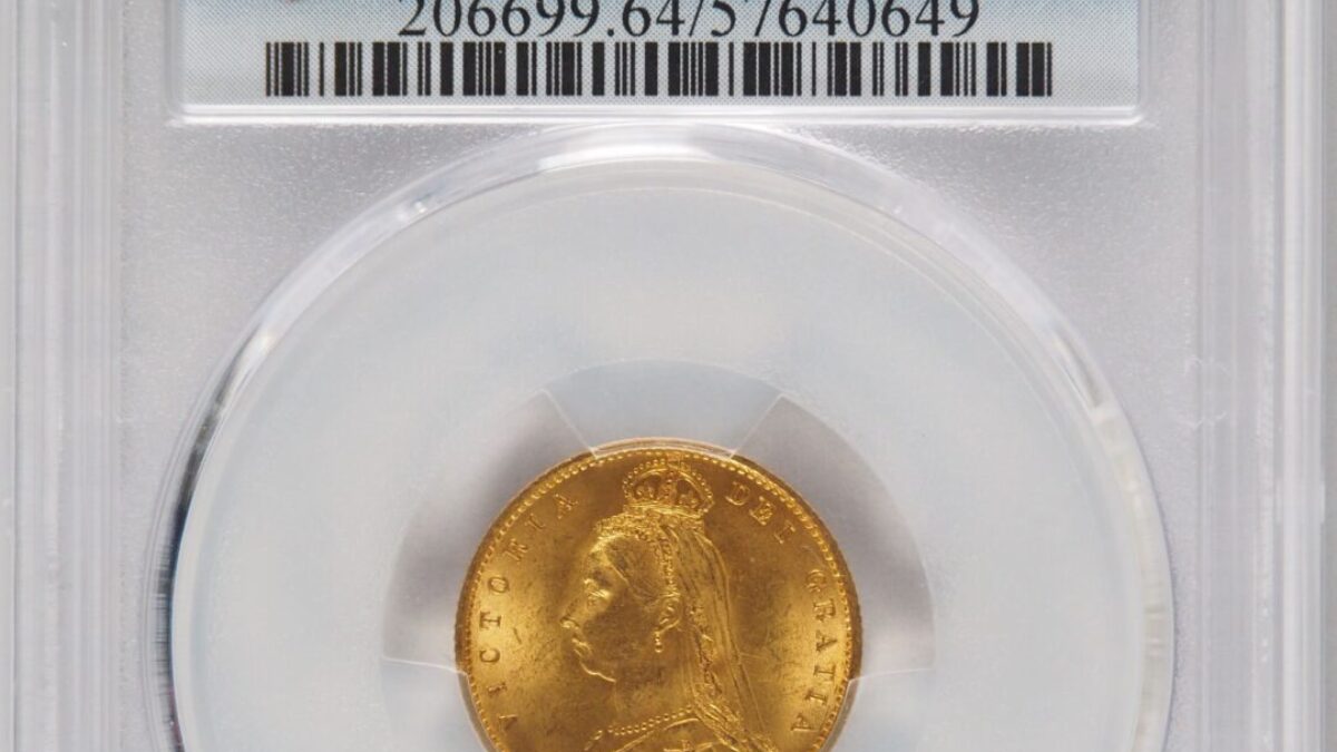 1887年ビクトリアジュビリーヘッド ハーフソブリン金貨 PCGS MS64