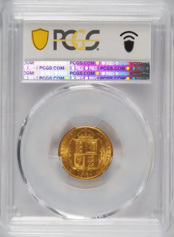 1887年ビクトリアジュビリーヘッド ハーフソブリン金貨 PCGS MS64