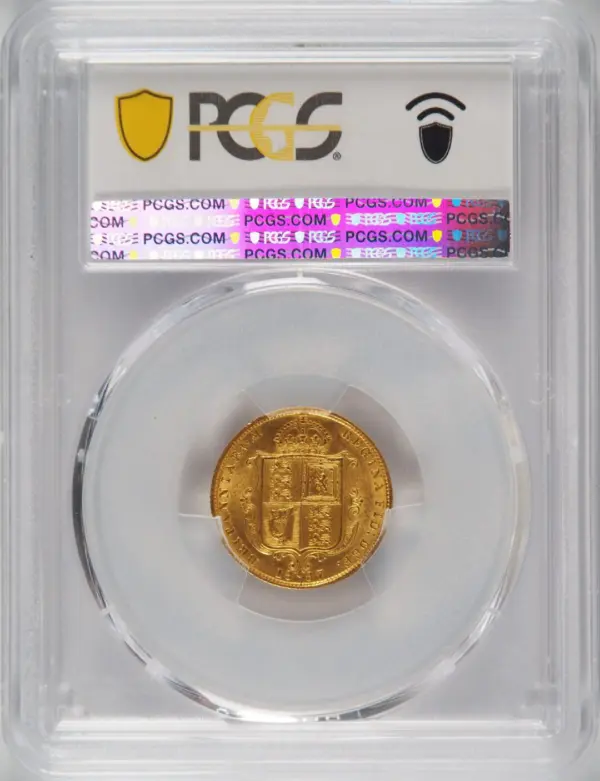 1887年ビクトリアジュビリーヘッド ハーフソブリン金貨 PCGS MS63