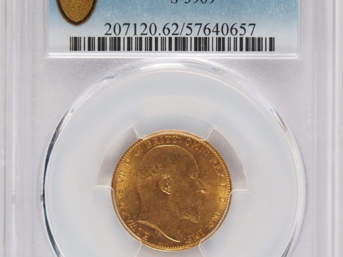 1903年エドワード7世 ソブリン金貨 PCGS MS62 - ソブリンハブ
