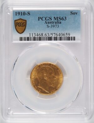 1910-S Sovereign MS63