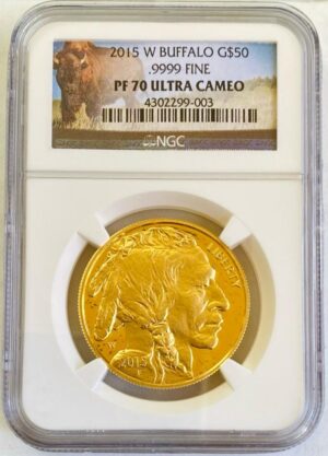 2015年バッファロー 1オンス金貨 NGC PF70UCAM