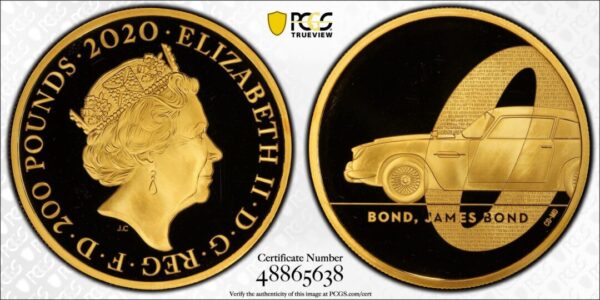2020年 007 第一弾 2オンス金貨 PCGS PR67DCAM
