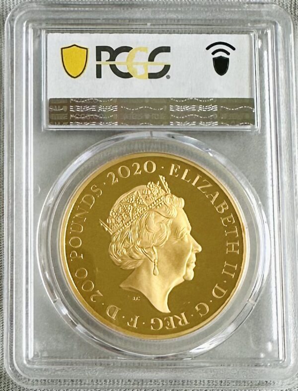 2020年 007 第一弾 2オンス金貨 PCGS PR67DCAM - 画像 (3)
