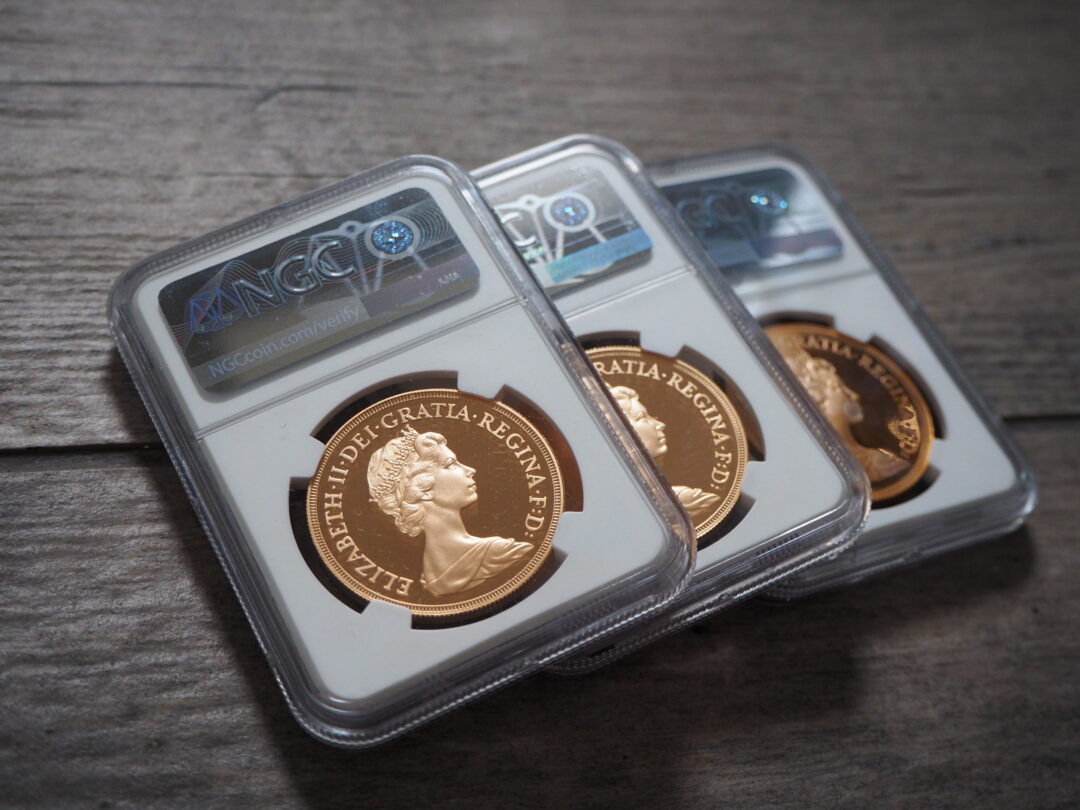 ヤングエリザベス5ポンド金貨