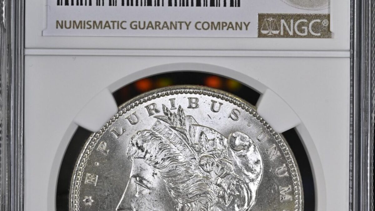 アメリカ1900年ニューオーリンズ モルガンダラー銀貨 NGC MS64