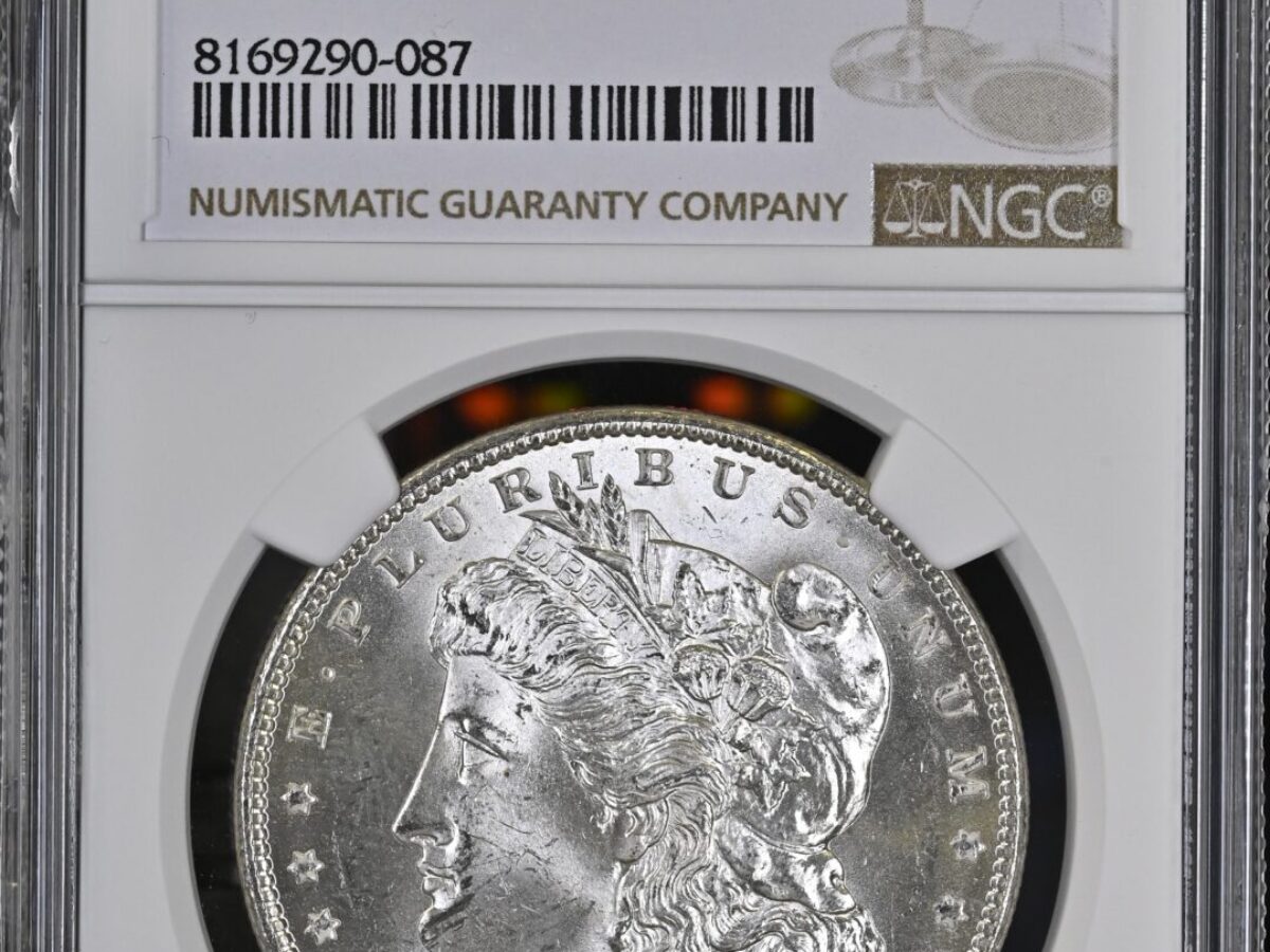 アメリカ1900年ニューオーリンズ モルガンダラー銀貨 NGC MS64