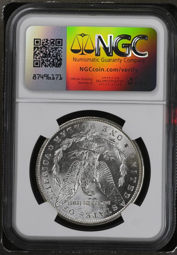 アメリカ1900年ニューオーリンズ モルガンダラー銀貨 NGC MS64 - 画像 (3)