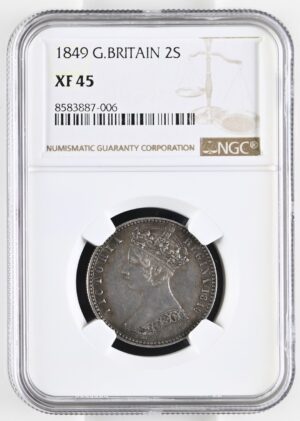 1849 Great Britain 'Godless' Florin