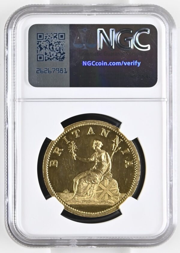 1806 Great Britain Gilt Proof Penny - Image 3